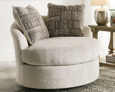 Bay Furniture Gallery - Ashley Furniture - Soletren Living Room - Oversized Accent Ottoman / Ash - 9510308